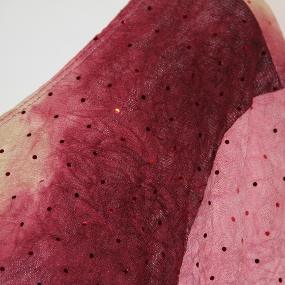 Only Nine Woman Sequin Shirt Cream & Rose Lined 3X - Picture 4 of 8